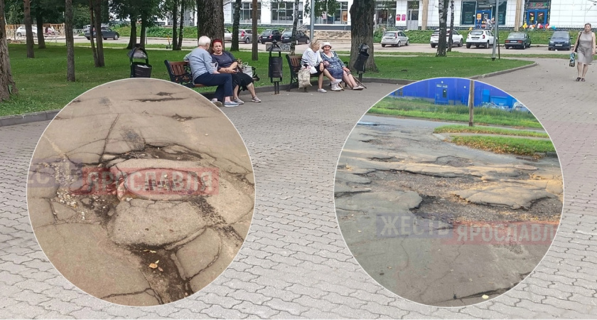Ярославцы возмущены "убитыми" дорогами в Дзержинском районе