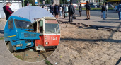 В Ярославле фура врезалась в трамвай