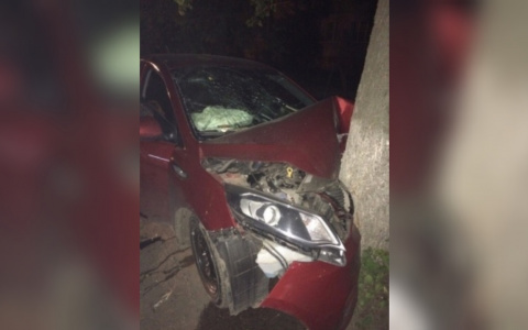 В Ярославле иномарка протаранила дерево: пятеро пострадавших