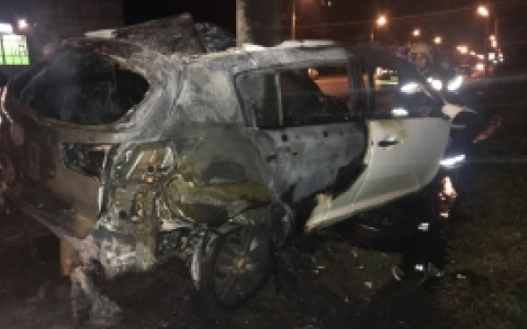 В Ярославской области супружеская пара заживо сгорела в машине