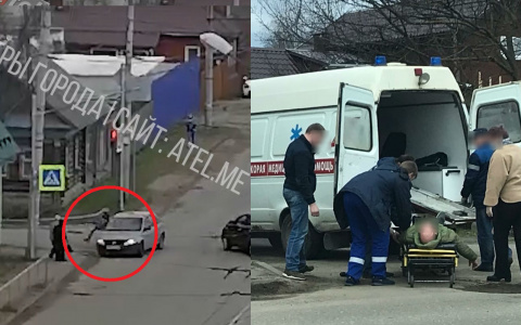 Остолбенели от страха:  авария с пешеходом в Рыбинске попала на видео