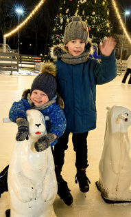 На катке Елагина острова