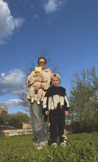 Виктория, Лев и Демид 