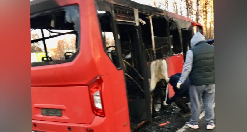 Выгорел изнутри: в Ярославле нашли обугленный автобус