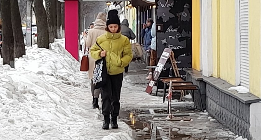 Оттепель и опасный сход снега предрекли ярославцам