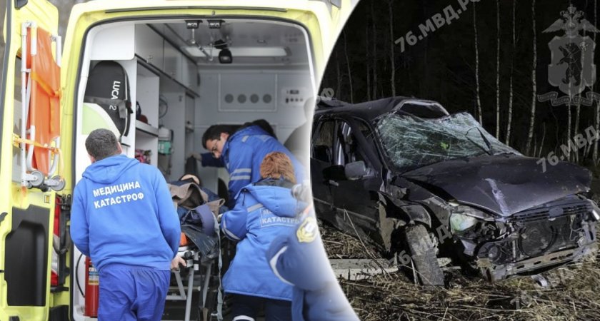 В жесткой аварии под Ярославлем погибла молодая девушка
