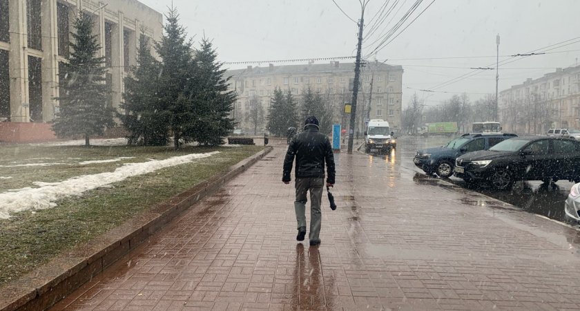 Ярославцев засыплет мокрым снегом