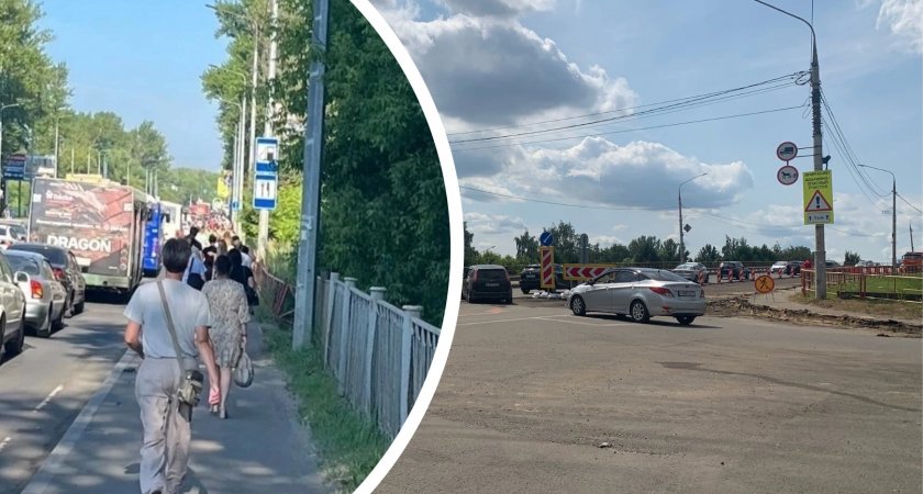 «Ждем пробку в понедельник»: Октябрьский мост в Ярославле перекрыли для пешеходов