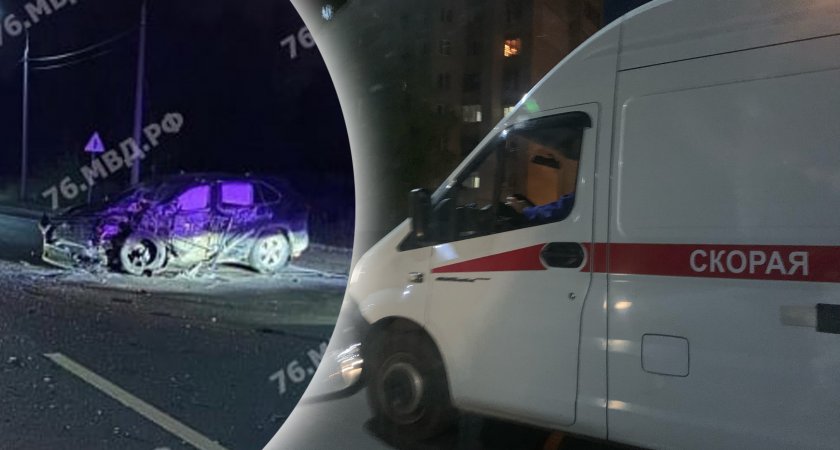 В Ярославле в жестком тройном ДТП с грузовиком пострадал человек