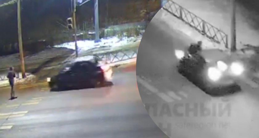 Видео со сбитым на пешеходном переходе парнем ужаснуло ярославцев