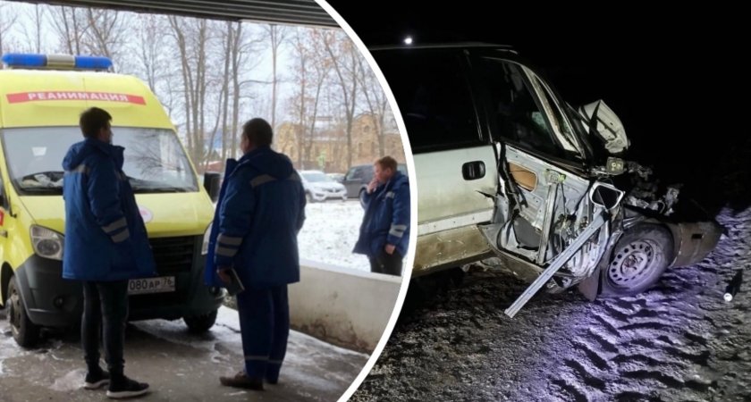 Умер сразу: под Ярославлем столкнулись грузовик и легковушка