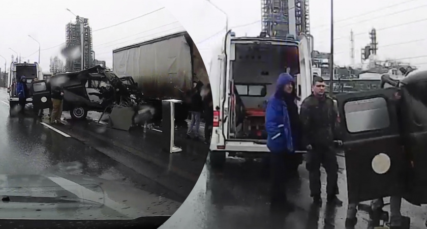 "В буханке труп": в Ярославле смертельное ДТП с военным авто попало на видео