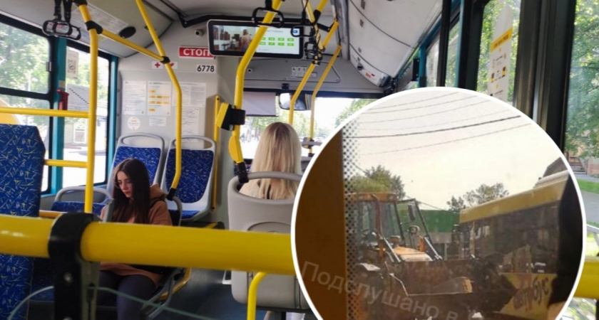 "Немного не разъехались": в Ярославле столкнулись трактор и новый "Яавтобус"