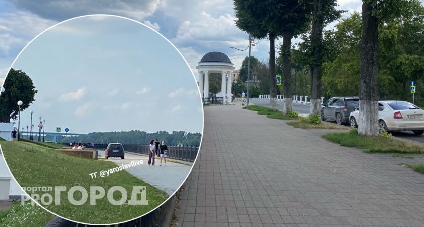 По стрелке только на танках кататься: в Ярославле по пешеходной зоне разъезжают машины