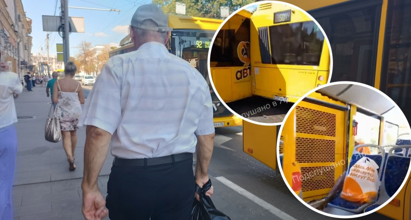 Пассажиров желтых автобусов эвакуировали из-за ДТП