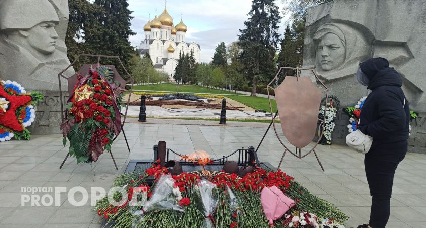 Житель Ярославля поджег венок и поместил его в чашу Вечного огня