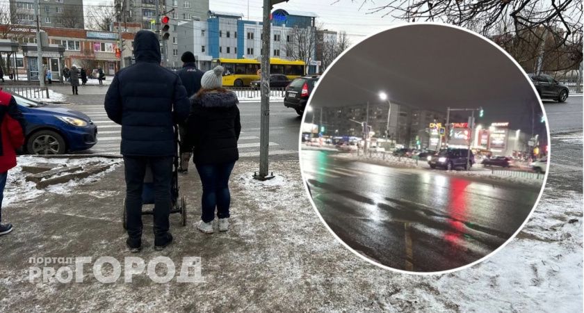 В Ярославле водитель решил проехать по пешеходному переходу через островок безопасности