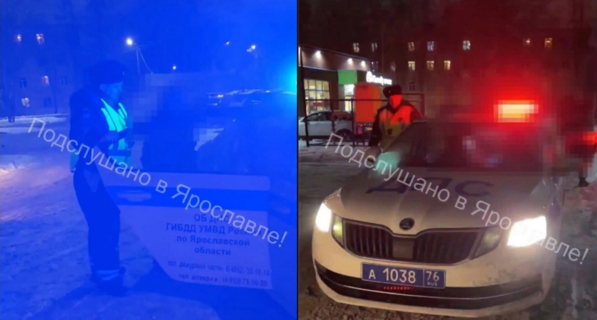 В Ярославле на Красном Перекопе задержали пьяного таксиста с бутылкой водки в салоне