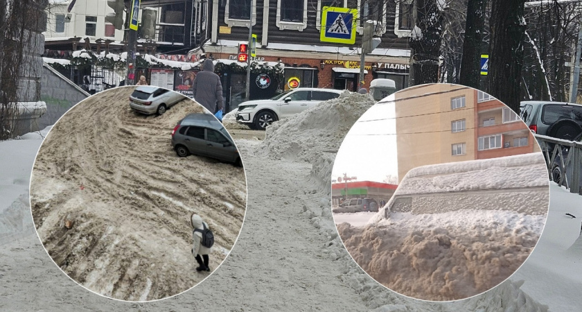 "Просто мрак": ярославцы тонут в снежных массах на улицах города