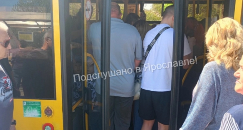 "С коляской не уехать": в День Города ярославцы не помещаются в переполненных автобусах