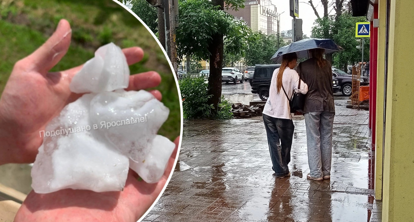 "С утра размораживала": ярославна поделилась кадрами огромного града