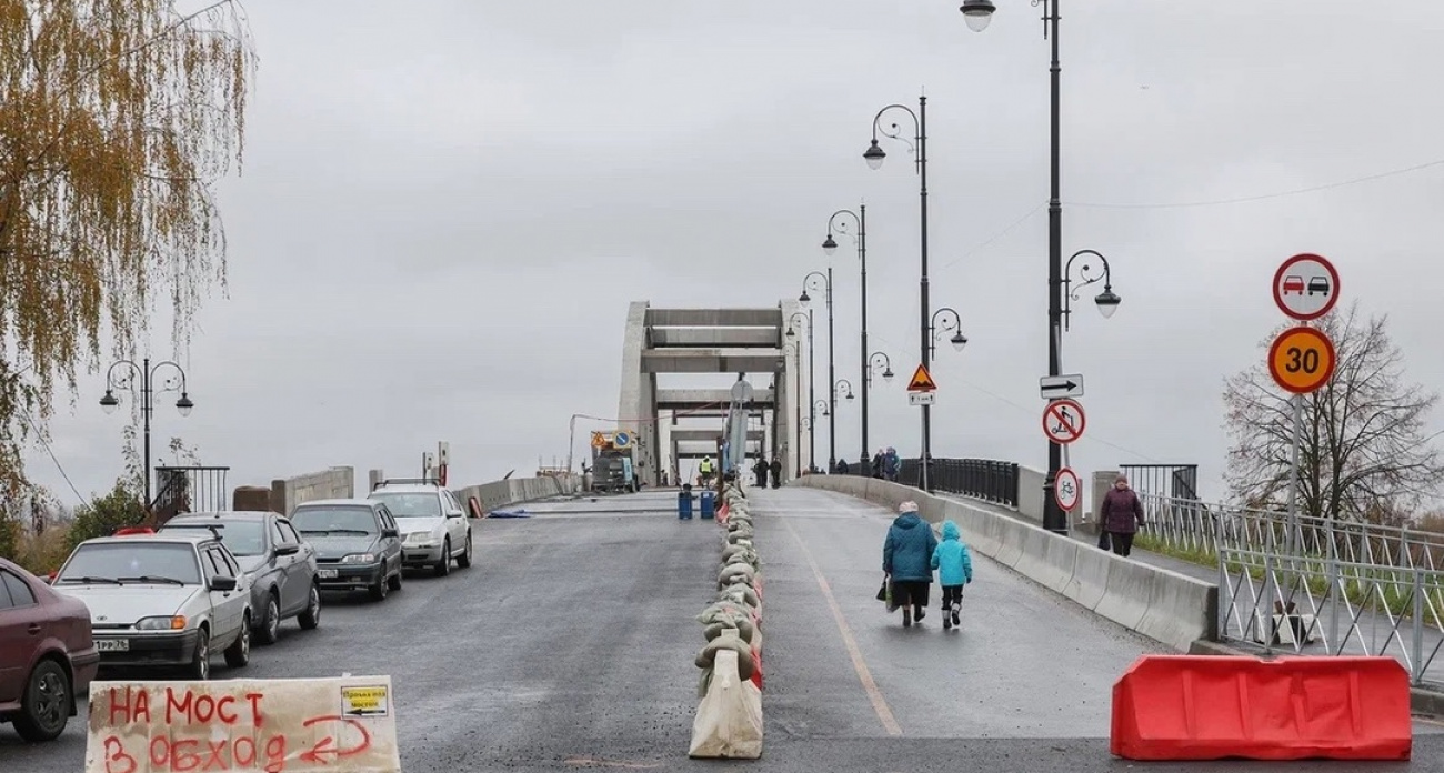 Ремонт Волжского моста в Рыбинске закончат зимой 