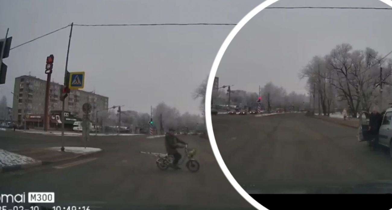 В Ярославле велосипедиста протащили на капоте машины