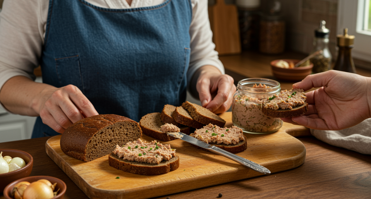 Домашняя намазка на хлеб: настолько вкусная, что семья забывает про колбасу