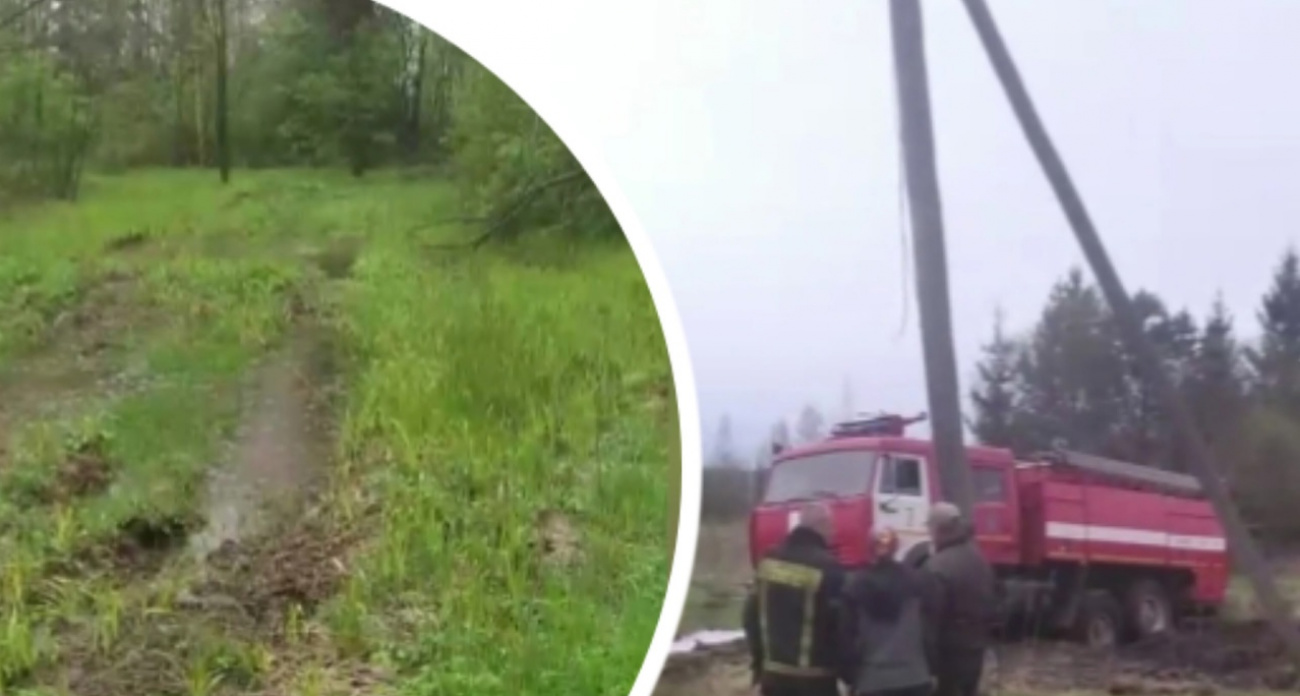 В Рыбинском районе пожарные не смогли спасти деревню из-за дорог