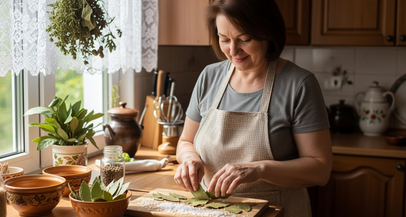 Лавровый лист посыпаю солью — весь июнь радуюсь своей находке: полезный совет для всех хозяек