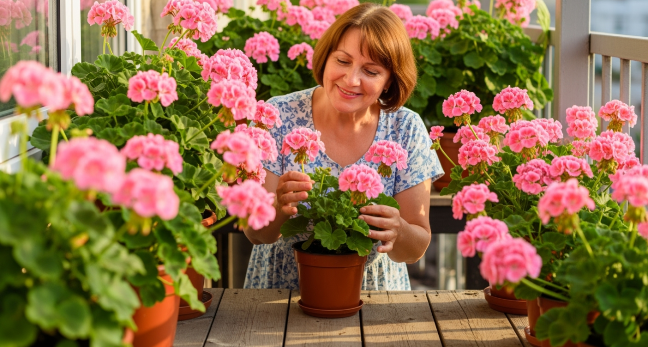 1 капля в воду в июле — и даже увядшая герань покроется цветочными шапками: будет цвести круглый год без остановки