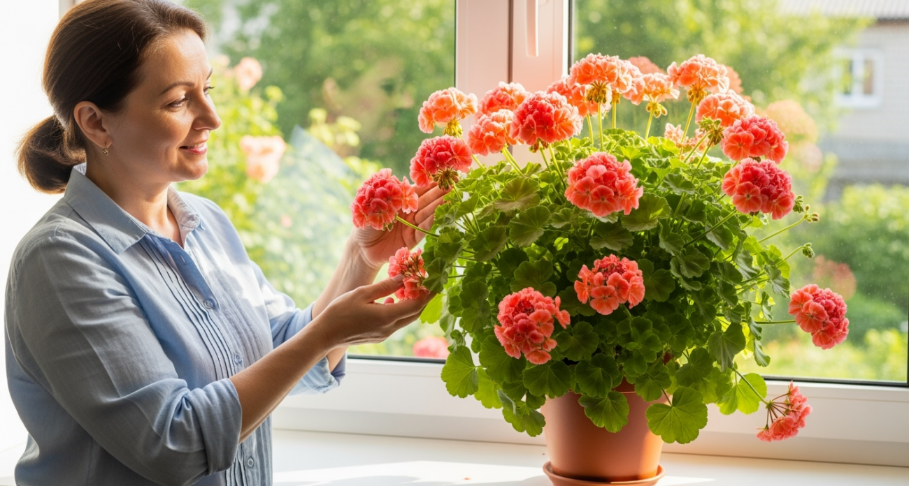 3 горошины в кашпо — и герань как подменили: кущение буйное, цветоносов тьма — хоть на букеты режь. Мощная подкормка