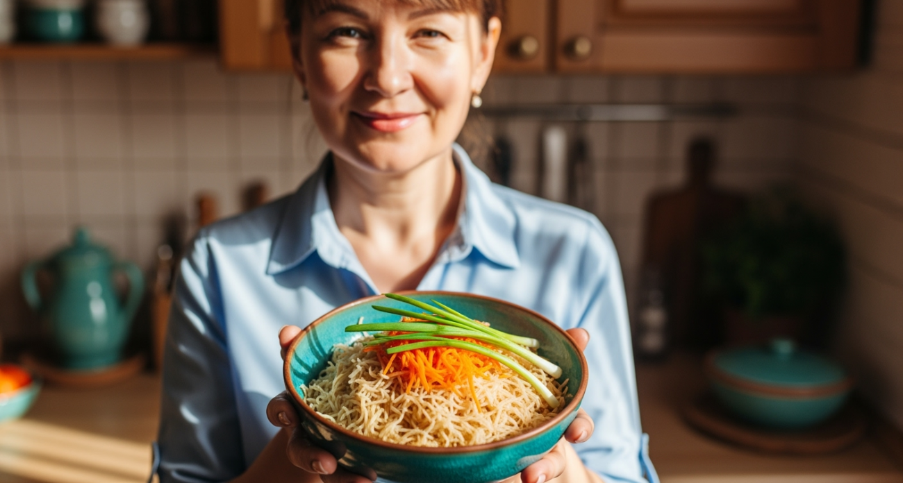 Новый любимый гарнир за пару минут: рис с тонкой вермишелью «паутинкой»