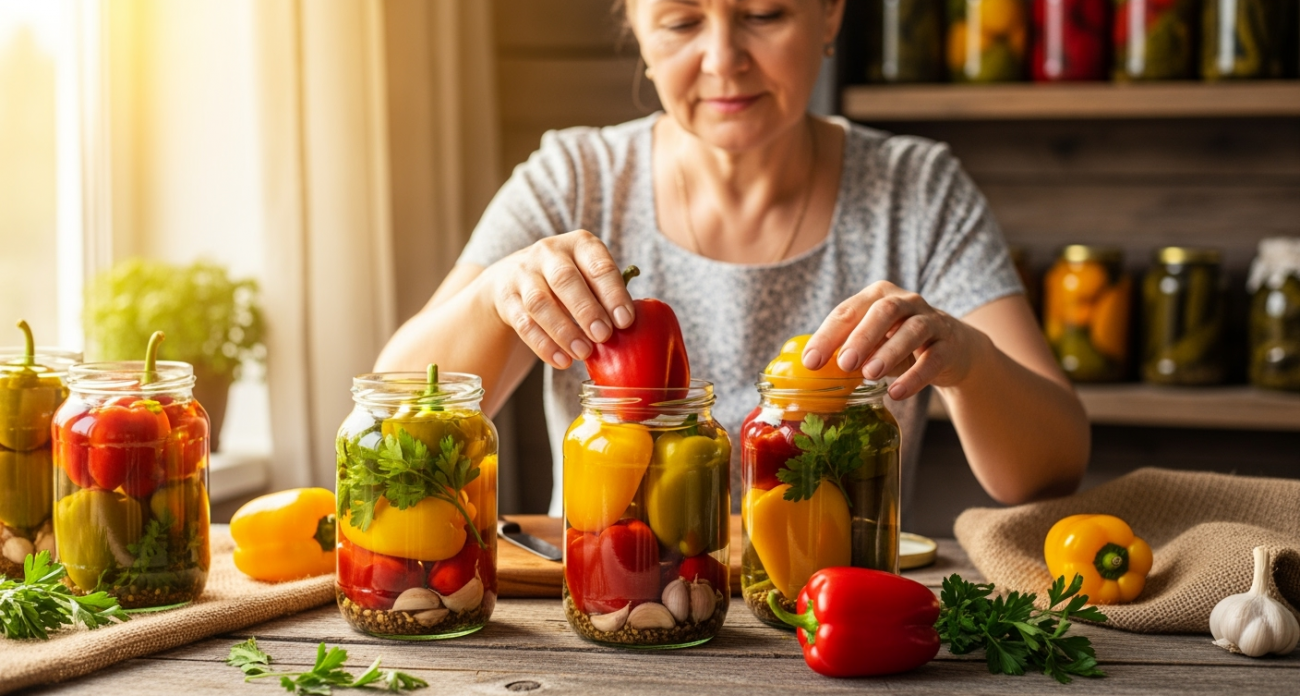 Маринованный перец, который хочется есть снова и снова, — с ароматным чесноком и петрушкой