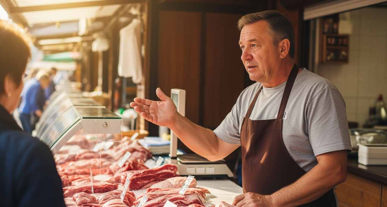 Узнал у торговца на рынке, почему мясо без ценников почти на всех прилавках: рассказываю что услышал
