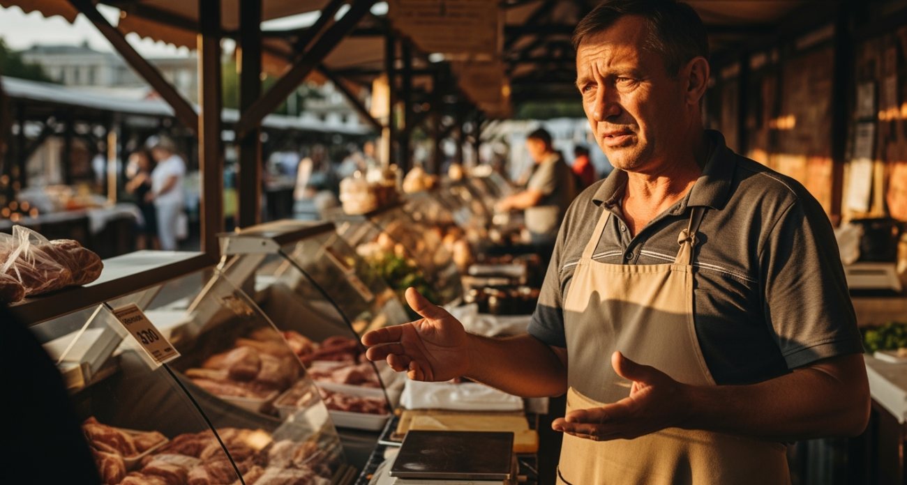 Узнал у торговца на рынке, зачем мясо без ценников лежит почти на каждом прилавке: рассказываю подробности