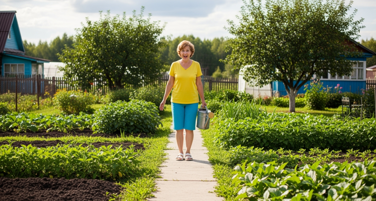 1 раз так обработала и удивилась: трава не растет весь сезон — про сорняки на садовой дорожке забыла навсегда