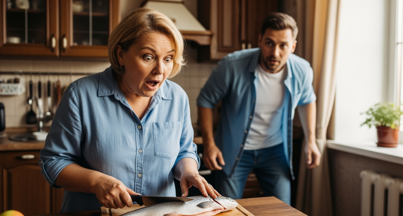 Купила в Светофоре недорогую горбушу, а при разделке глаза округлились: муж тут же примчался на мой возглас