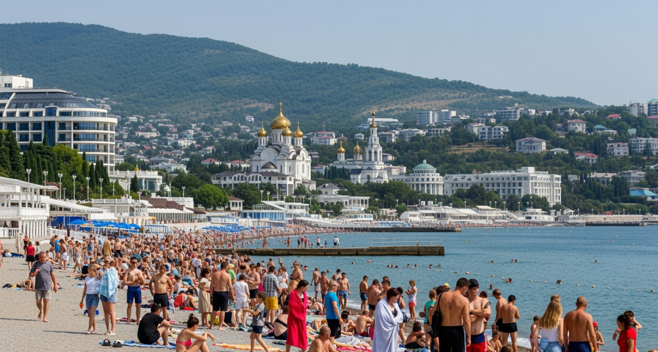 Курорт дорогого разочарования: море прохладное, вип-зоны пустые, люди жмутся на узкой полосе, еда по цене Фуа-гра