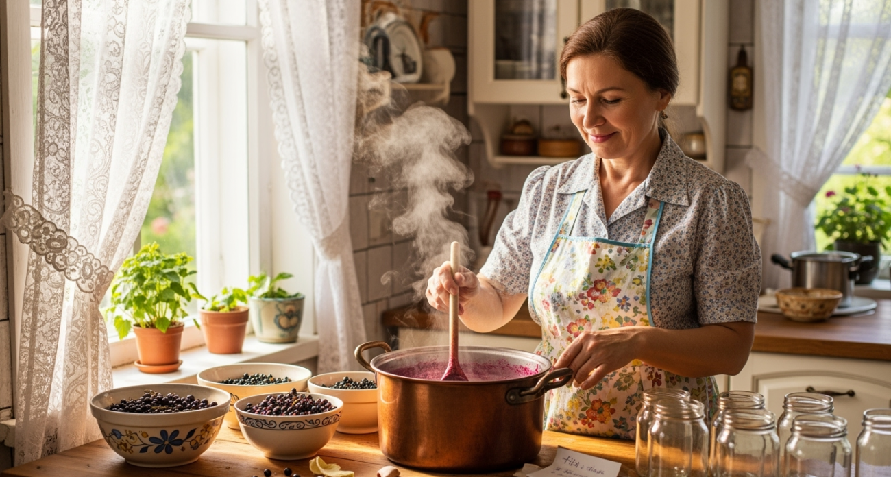 Проверила - вкуснее нет: варенье из черной смородины по старинному рецепту. Перетертая смородина - не то, пятиминутка - тоже не то