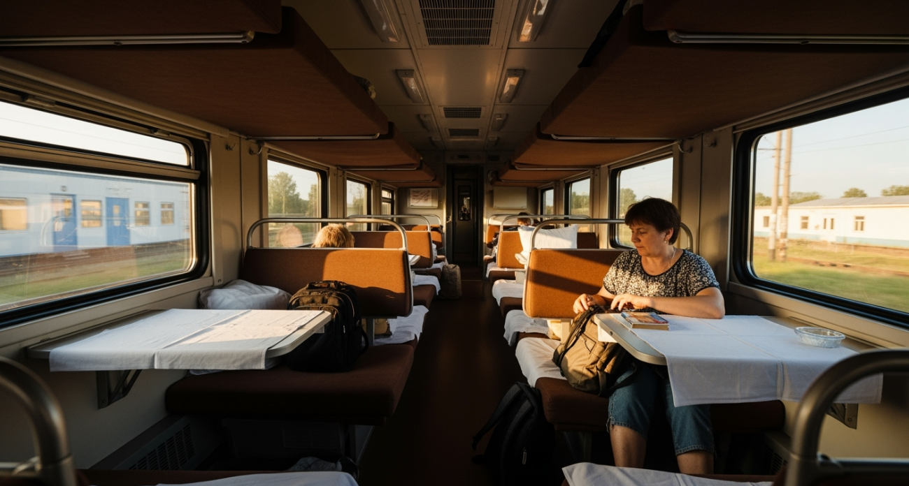 Как устроен китайский плацкарт и как там решают вопрос верхних полок и столиков