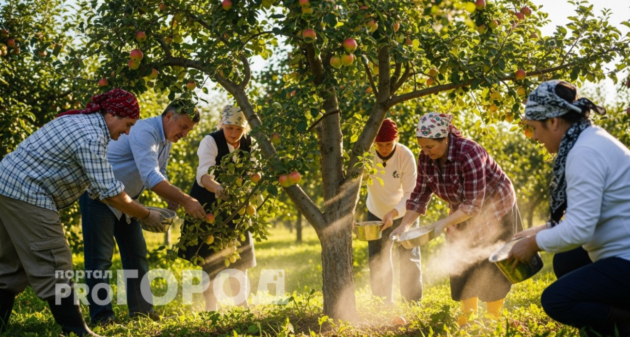 Посыпаю этим яблоню в августе: в следующем году собираем в 2 раза больше урожая