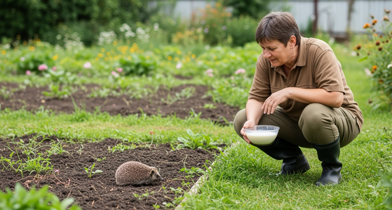 Ёж на участке — сигнал опасности: срочно прогоните или поите молоком, если не уходит