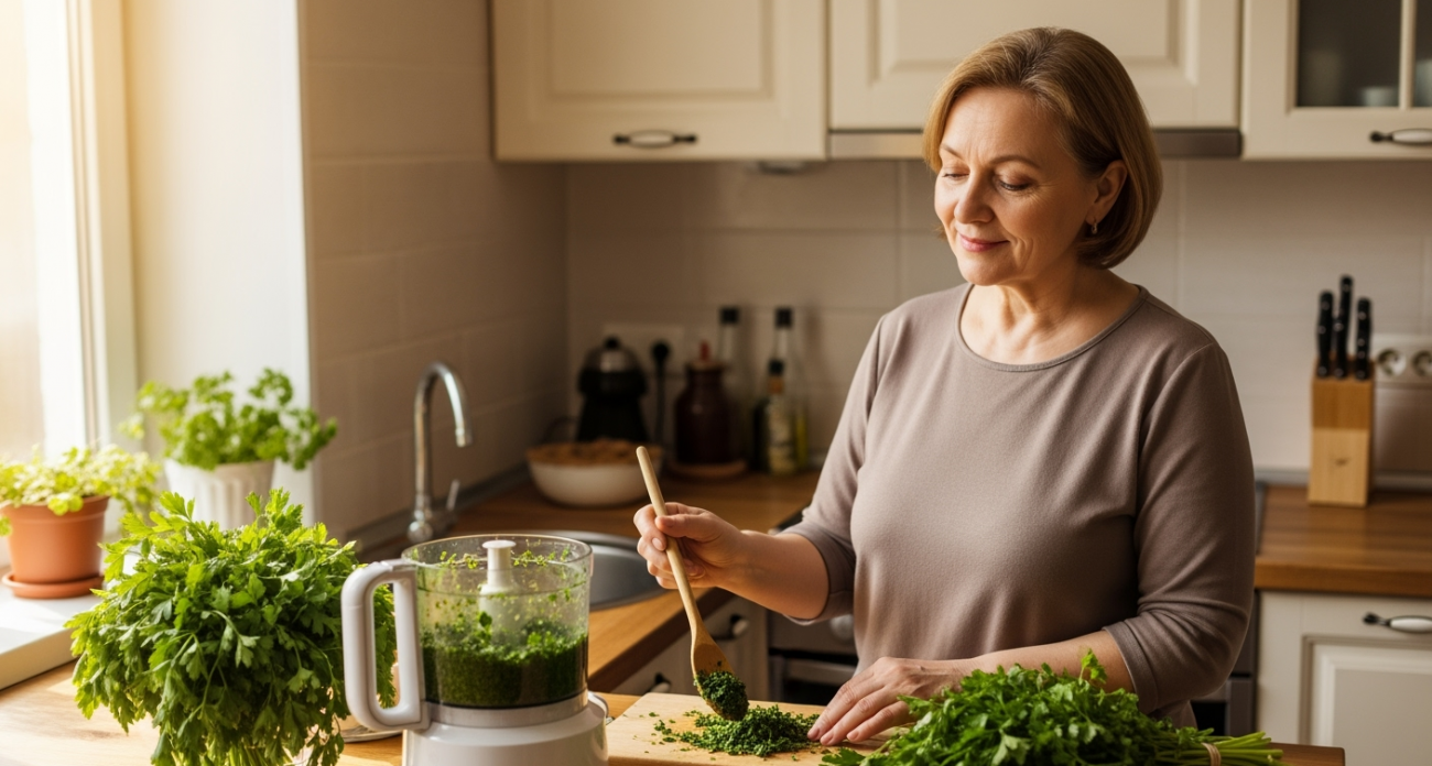 Никогда не думала, что петрушку можно так заготовить на зиму - попробовала раз и теперь делаю только так