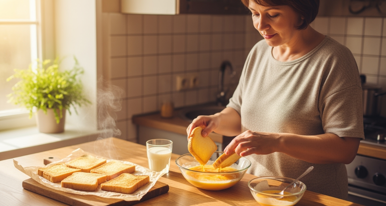 Запомните раз и навсегда: 3 секрета гренок с молоком и яйцом как в детстве — так вкусно, что весь батон съедите