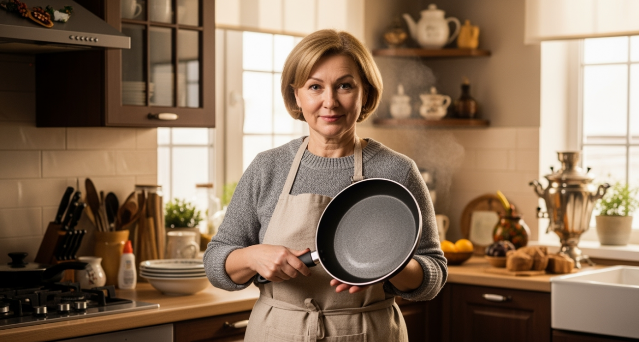 2 ложки в воду — и сковорода снова станет антипригарной: ничего не прилипнет и не пригорит