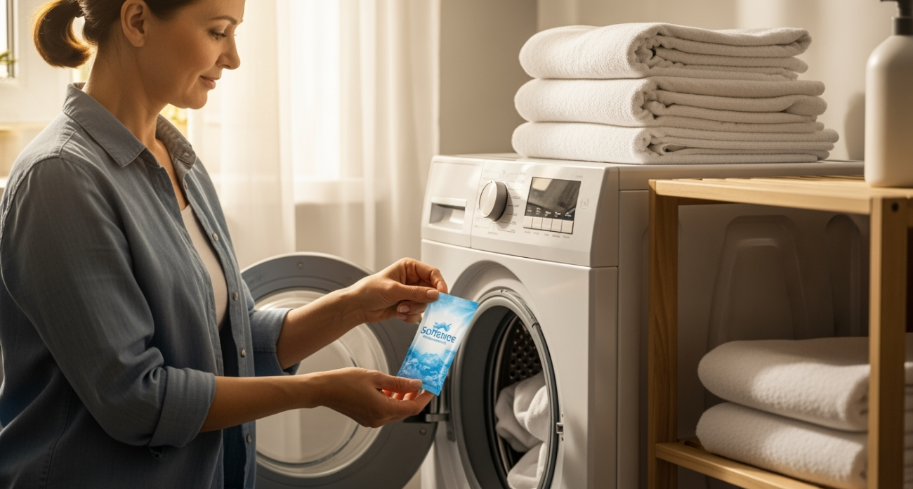 1 пакетик в барабан — и даже серые тряпки станут белее пяток младенца: секрет идеальной стирки полотенец