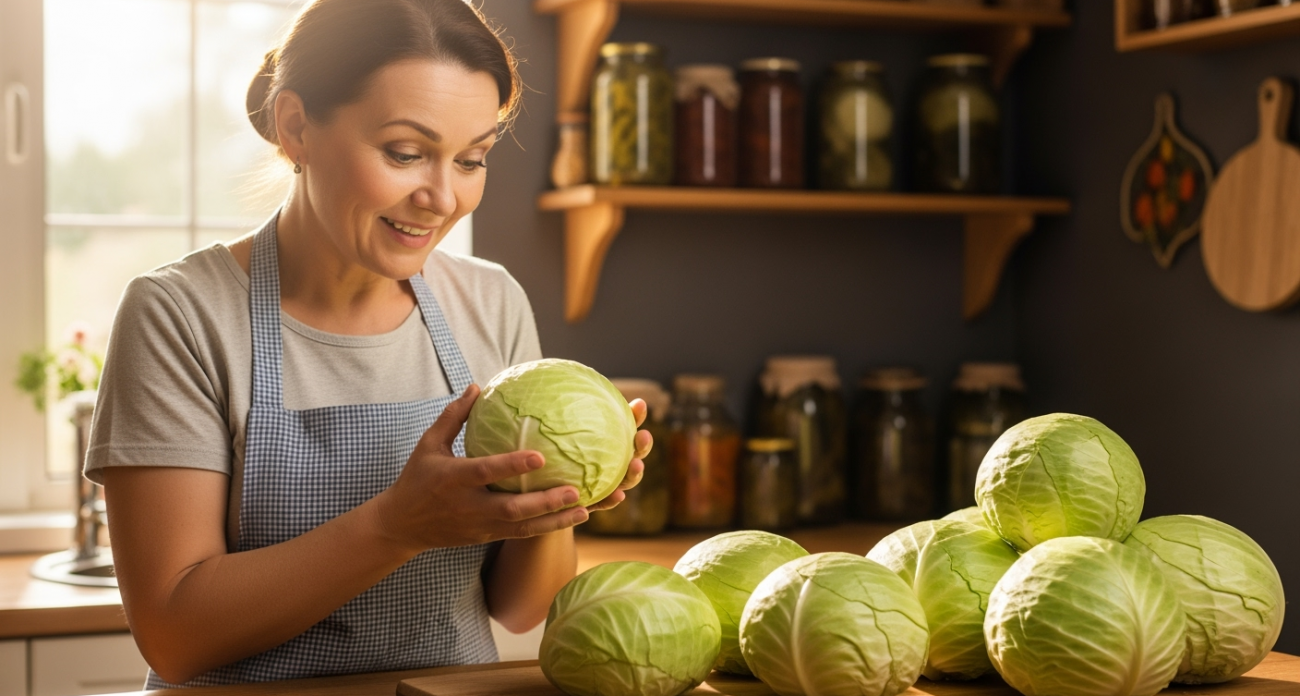 Невестка открыла секрет: капуста хрустит и не темнеет до сентября следующего года