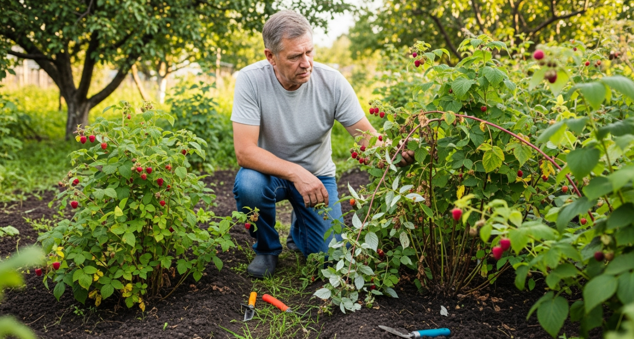 Никогда не делайте с малиной в августе эти 2 ошибки — многие губят урожай именно так