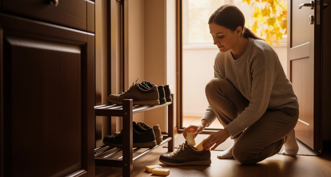 Кладу мыло в каждую туфлю на ночь — утром обувь как новая: древняя хитрость против запаха, которую знают единицы